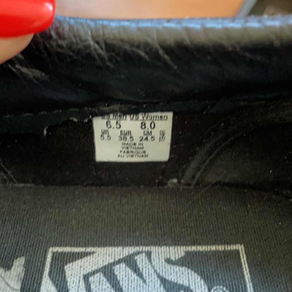 Black leather slip-on vans - Picture 5 of 5